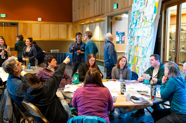 photo of people collaborating at Tongass workshop